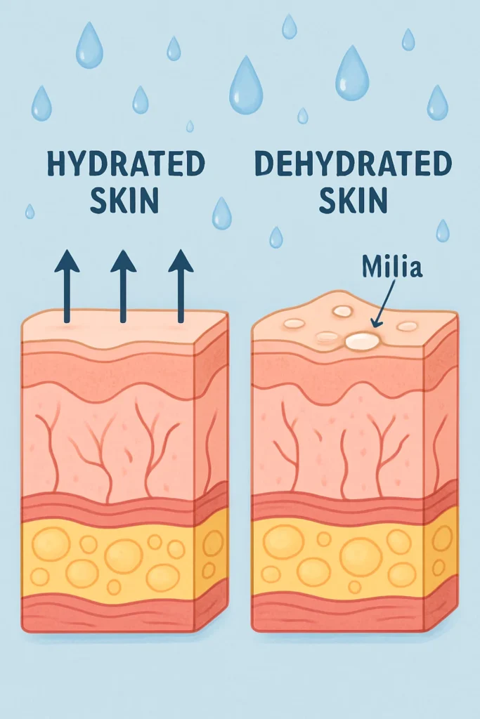 The importance of hydration and milia production Bushey