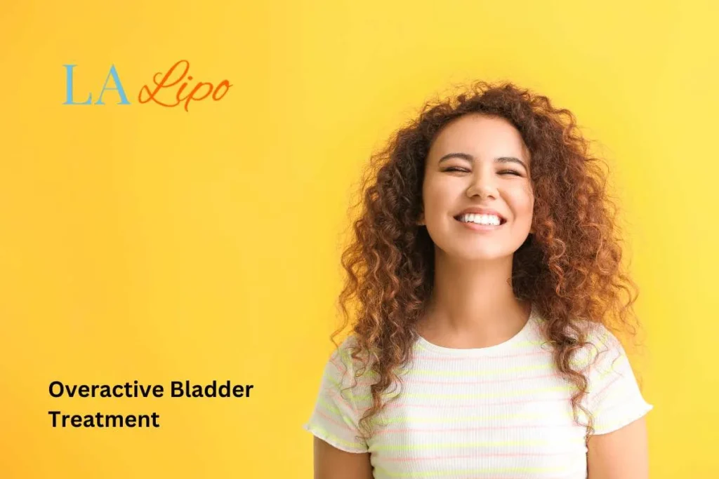 woman smiling about overactive bladder treatment Bushey solutions